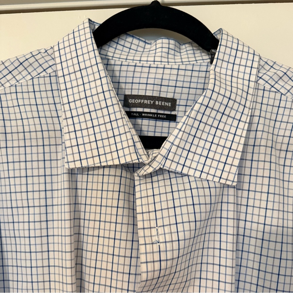 Geoffrey Beene Bundle of 2 Men's Dress Shirts // 20 neck 35/36 sleeve - Picture 7 of 9